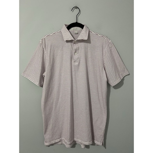 Holderness & Bourne The Egan Shirt Men’s Medium White Red Polo Performance Golf - Picture 3 of 10